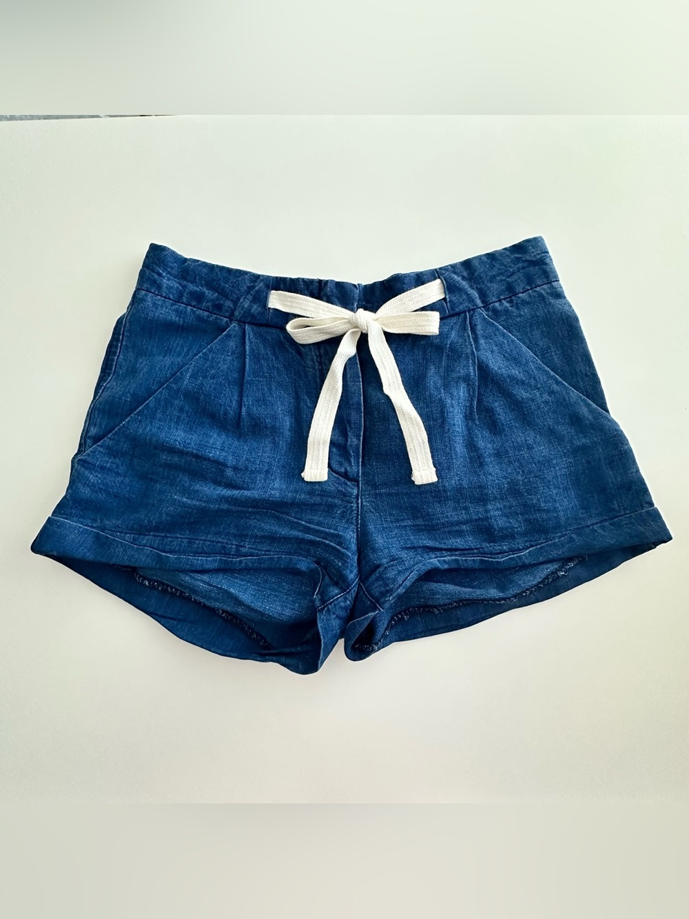 Aritzia Wilfred Alfegra Linen Blend Tie Waist Shorts 00